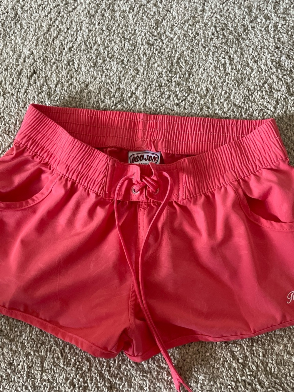 Roxy Coral Athletic Shorts with Drawstring Waist